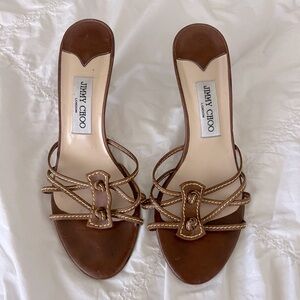 Authentic Jimmy Choo slide sandal kitten heels size 8.5
